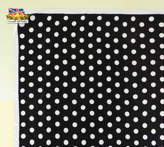 Black Polka Dots Scarf,Polka Dots scarves,Polka Dots bandana,Black and White dots scarf,White spots women scarf,Polka dots black hijab