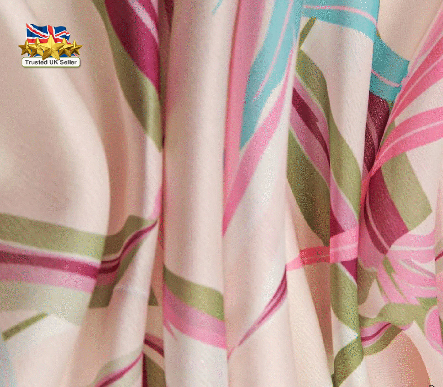 Teal & Pink Leaf Print Silk Satin Square Scarf – Luxury 90cm Statement Accessory