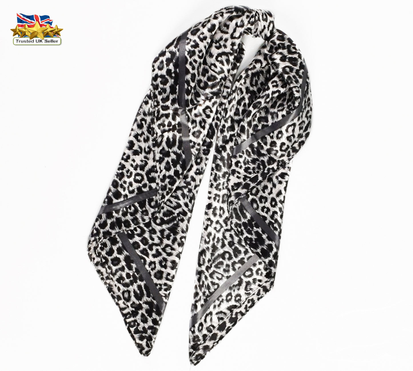 🐾 Animal Print Scarf,Animal print hijab Office scarf Animal print wrap Grey women scarf