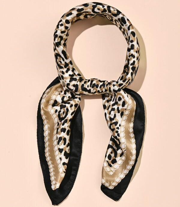 Leopard Print Satin Scarf – Chic, Bold & Perfect for Christmas Gifting! ✨