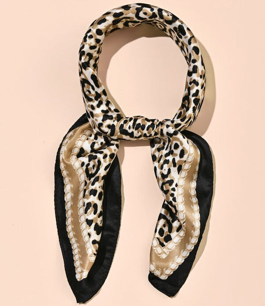 Leopard Print Satin Scarf – Chic, Bold & Perfect for Christmas Gifting! ✨