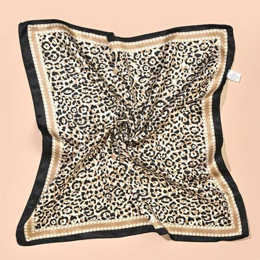 Leopard Print Satin Scarf – Chic, Bold & Perfect for Christmas Gifting! ✨