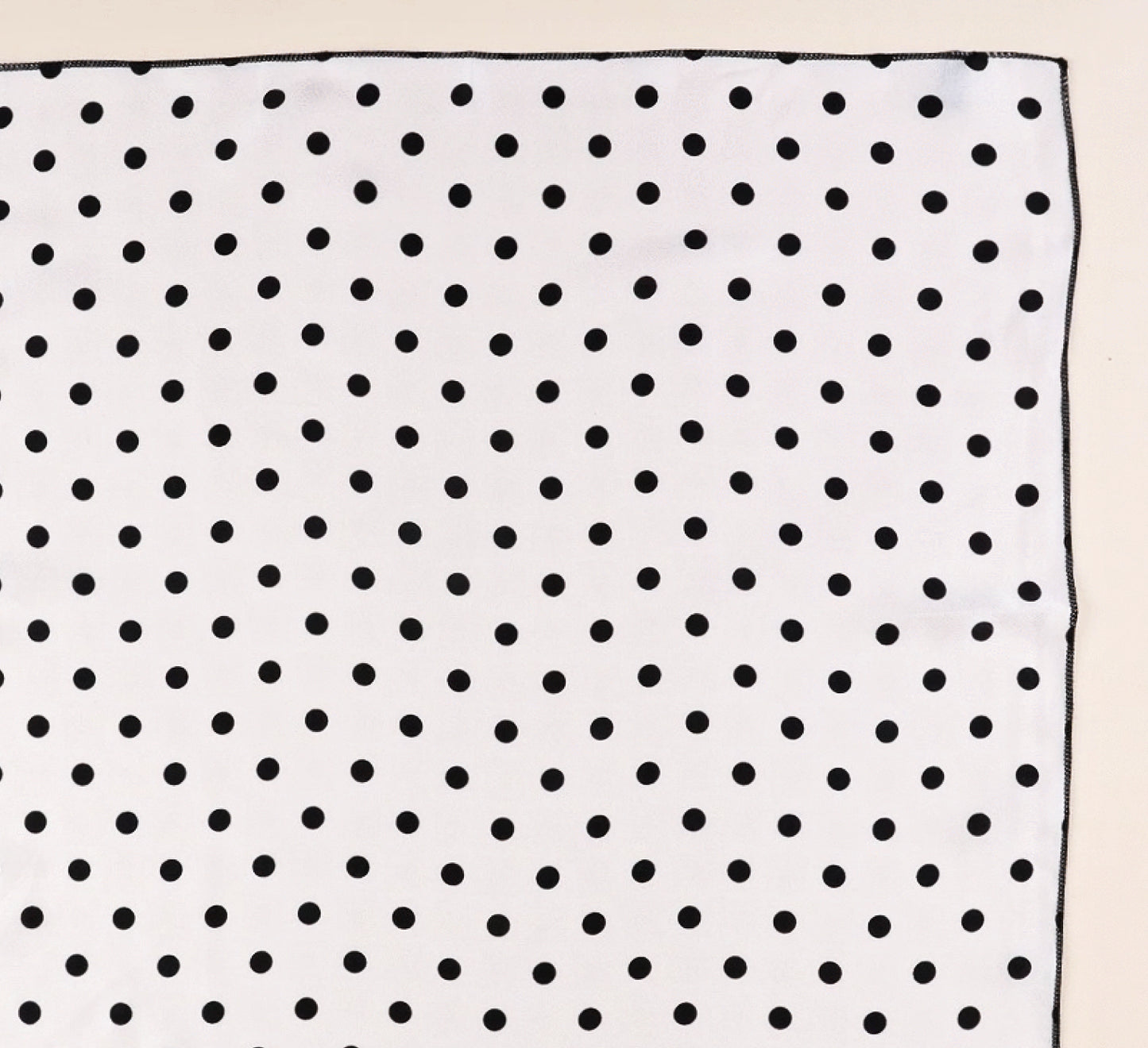 Polka Dots Scarf,Dots Scarf,Black and White scarf,Black scarf,Cream scarf,Polka dots bandana,Polka Dots scrunchies,Polka Dots Headscarf