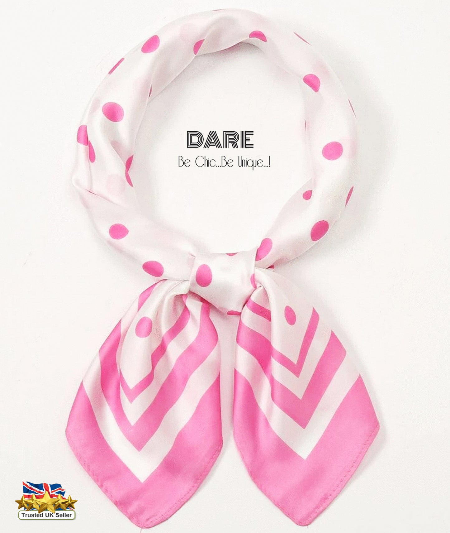 Polka Dots scarf,Polka Dots Bandana,Pin-Up Girl Scarf,Pink Polka Dots scarf,Polka Dots white scarf,Polka dots Pink scarf