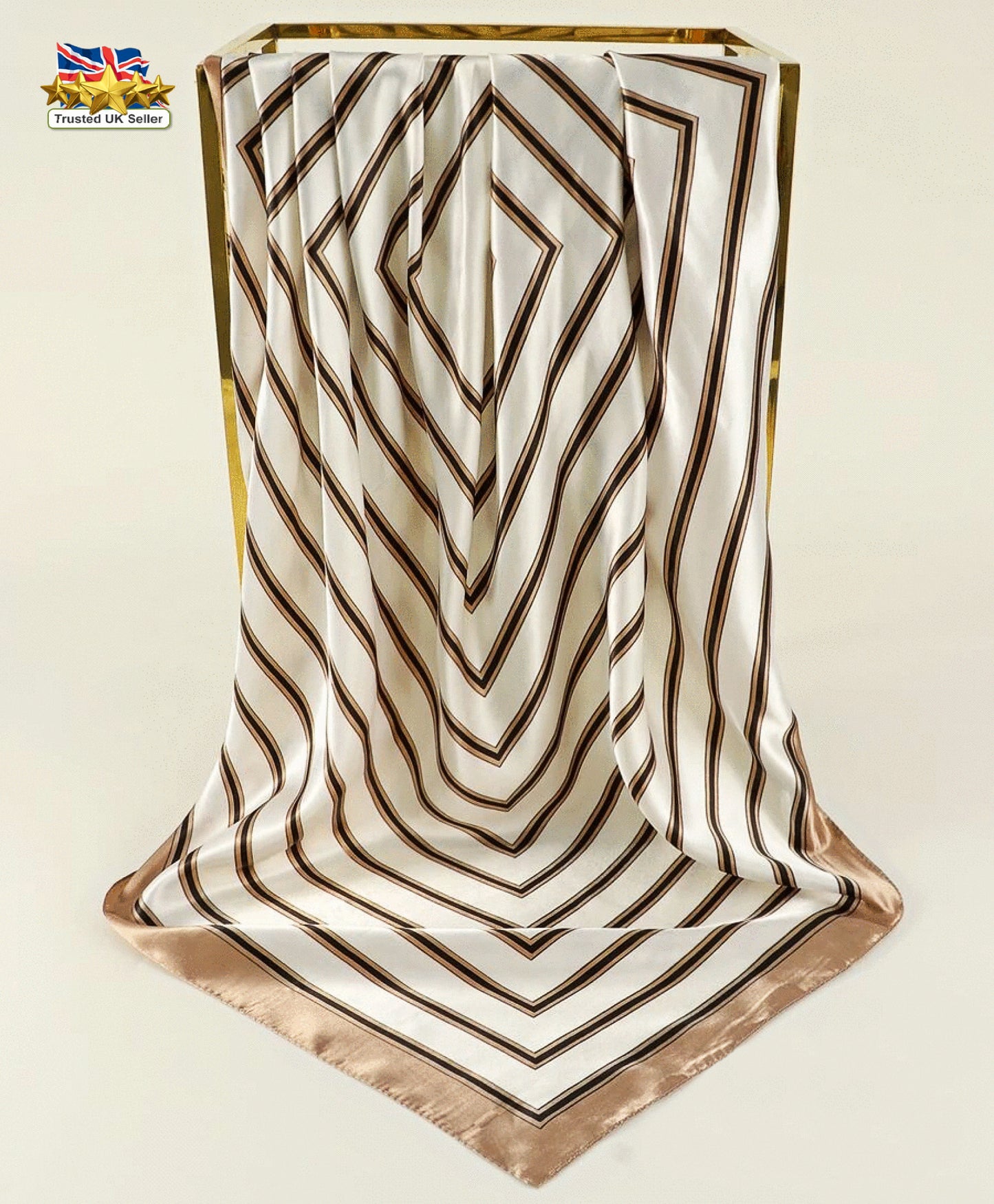 Striped Silk Scarf – Elegant, Bold &amp; Timeless