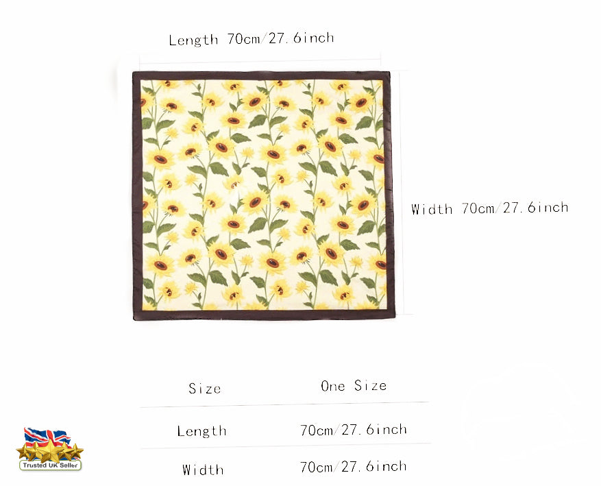 Showers Scarf,Sun Flowers Scarf,Flowers Scarves,Floral Print Scarf,Sun Flower Bandana,Sun Flower Headscarf,Floral print hijab,Yellow scarf