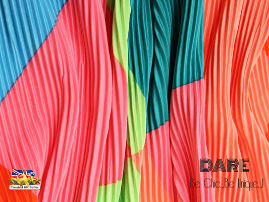 🌈 Rainbow Geometric Pattern Scarf – Statement Style with a Bold Edge