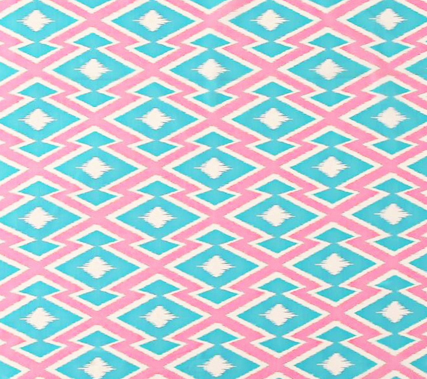 Vintage design Square Scarf – Elegant Geometric Print with Turquoise Border | 70cm Satin Silk Scar