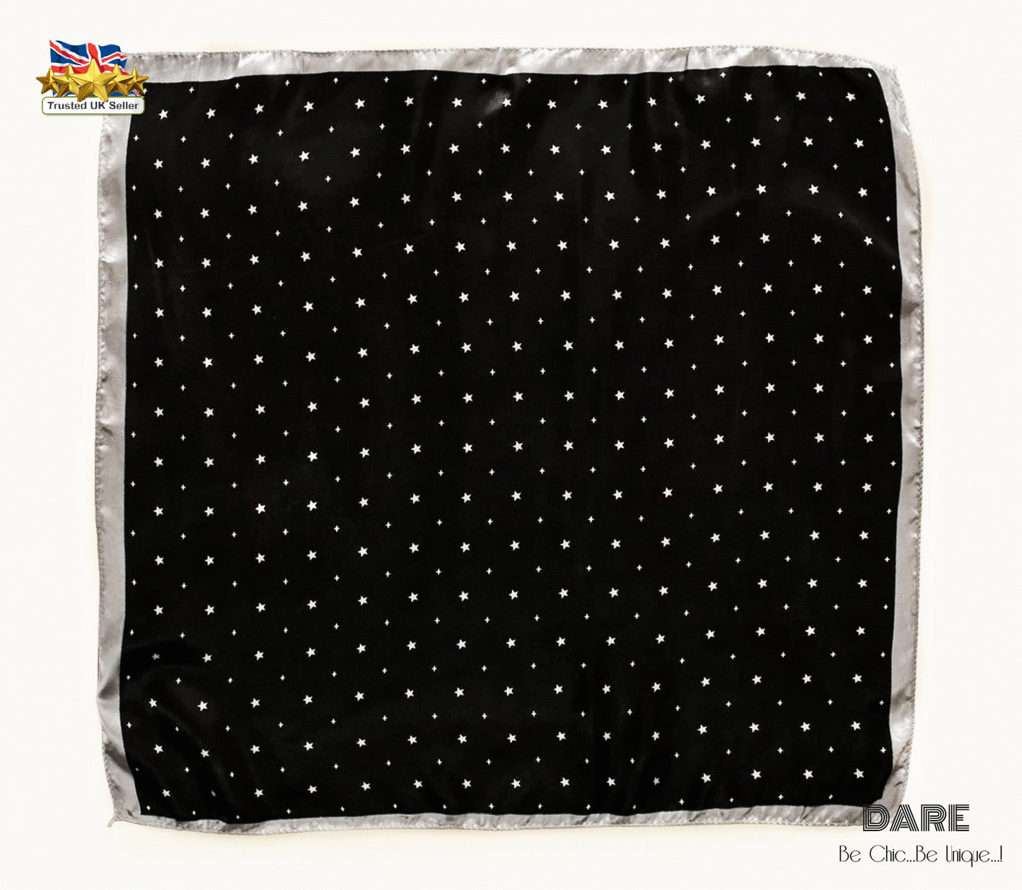 Stars Scarf,Stars scarves,Stars bandana,Black and Silver scarf,White dots women scarf,Black stars scarf,polka dots scarf,black women scarf