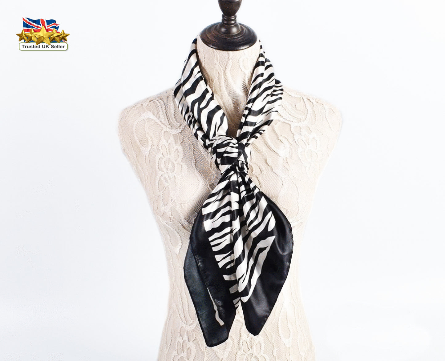 🐾 Animal Print Scarf – Leopard &amp; Zebra Stripes Pattern | Bold Statement Fashion Accessory