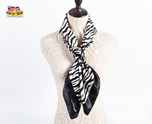 🐾 Animal Print Scarf – Leopard &amp; Zebra Stripes Pattern | Bold Statement Fashion Accessory