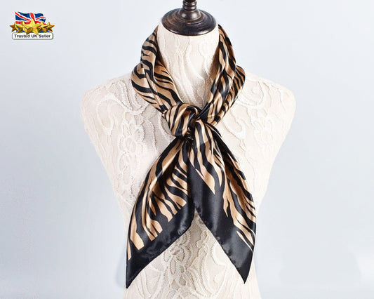 🐾 Animal Print Scarf – Leopard ,Zebra Stripes Pattern | Bold Statement Fashion Accessory